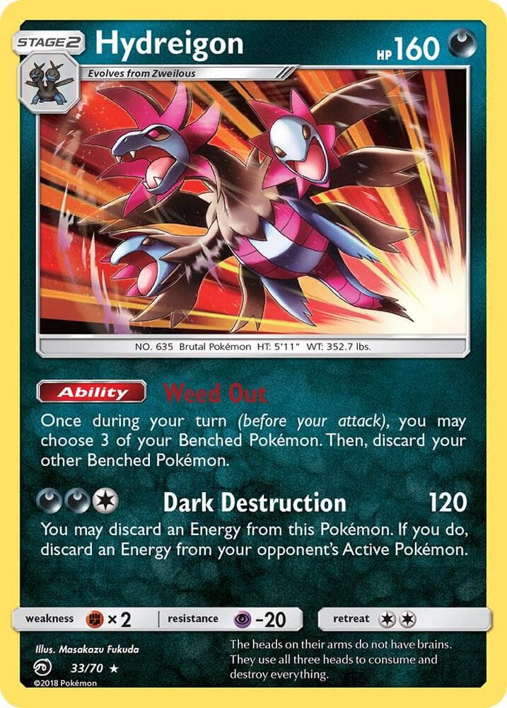 Hydreigon, carta 33 de Majestad De Dragones