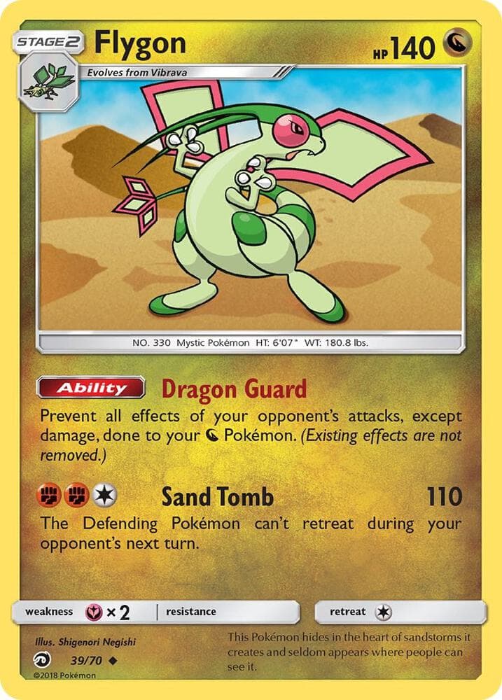 Flygon, card 39 from Dragon Majesty