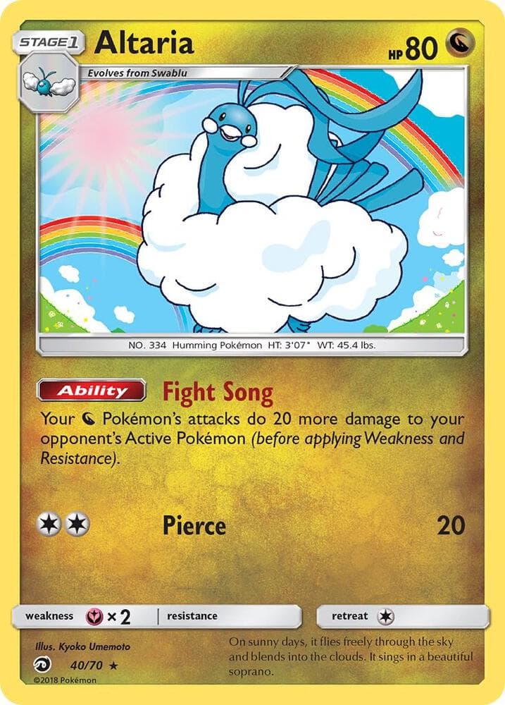Altaria, carta 40 de Majestad De Dragones