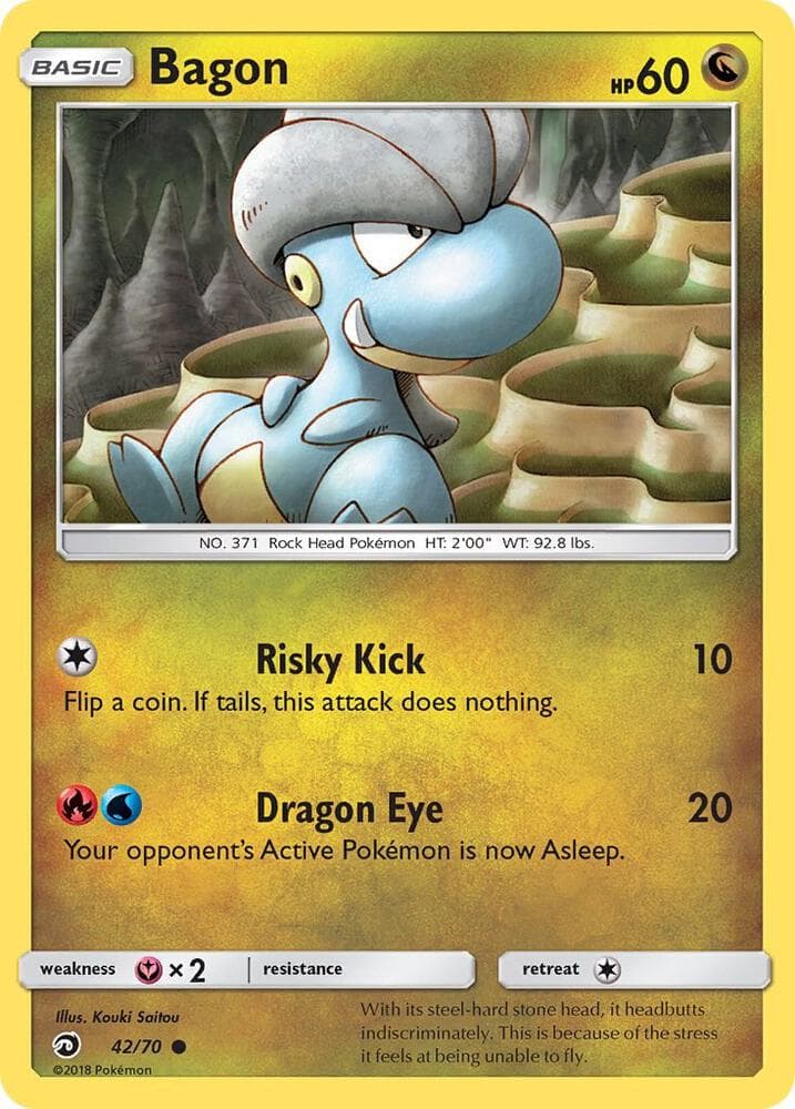 Bagon, card 42 from Dragon Majesty
