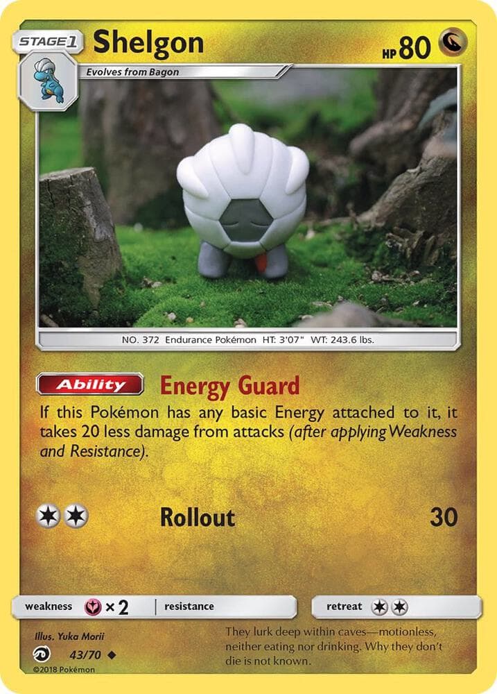 Shelgon, card 43 from Dragon Majesty