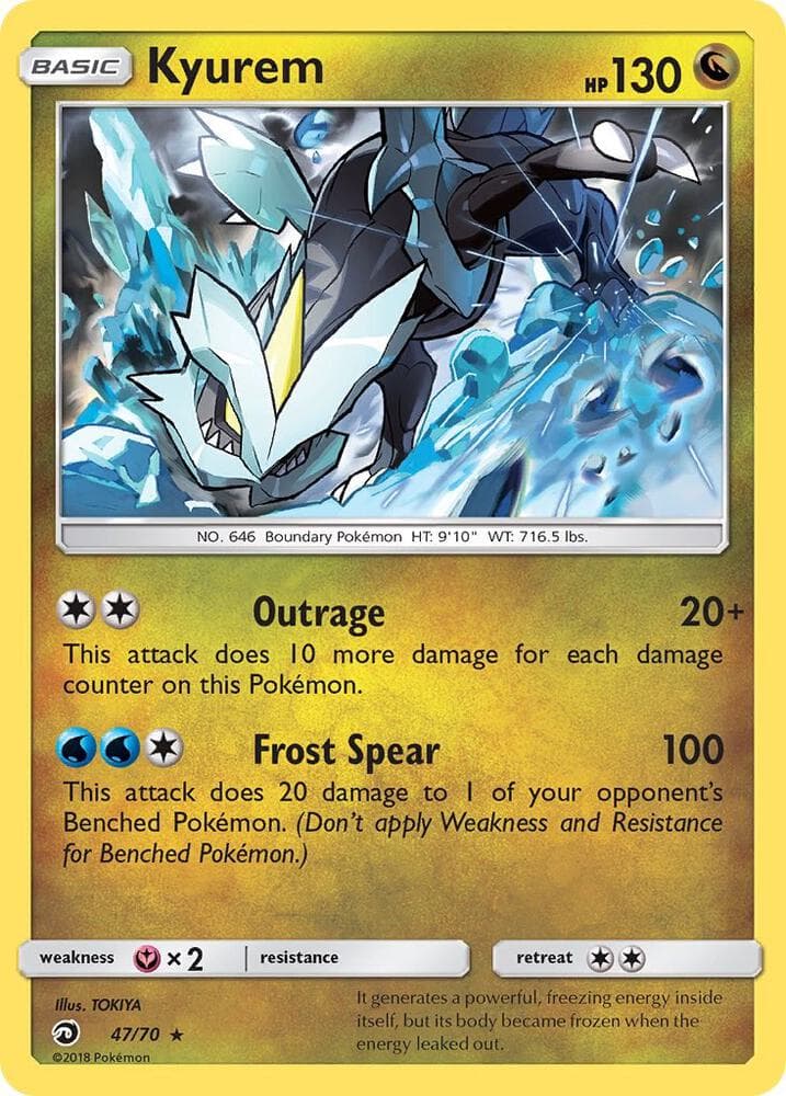 Kyurem, carta 47 de Majestad De Dragones