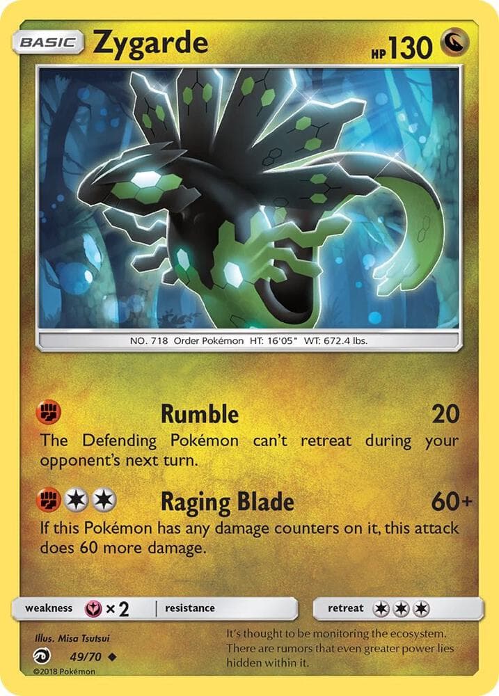 Zygarde, carta 49 de Majestad De Dragones