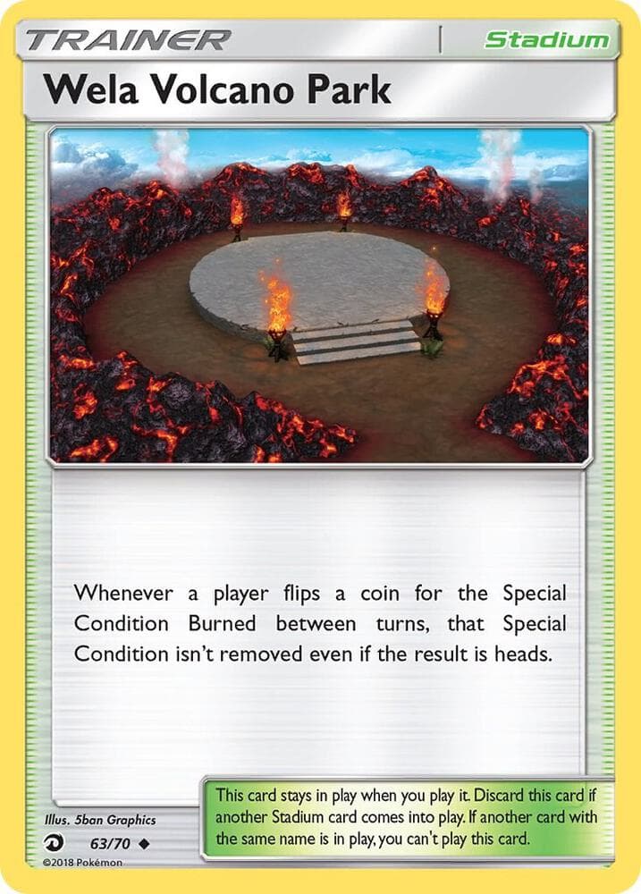 Wela Volcano Park, card 63 from Dragon Majesty
