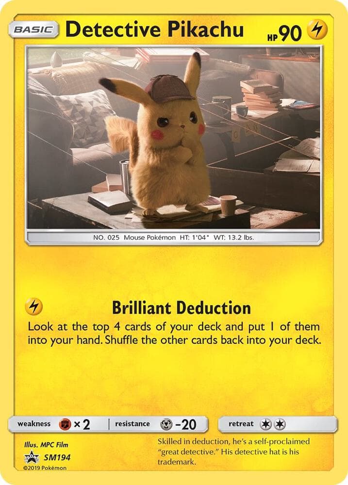 Détective Pikachu, carte SM194 de Promo SM