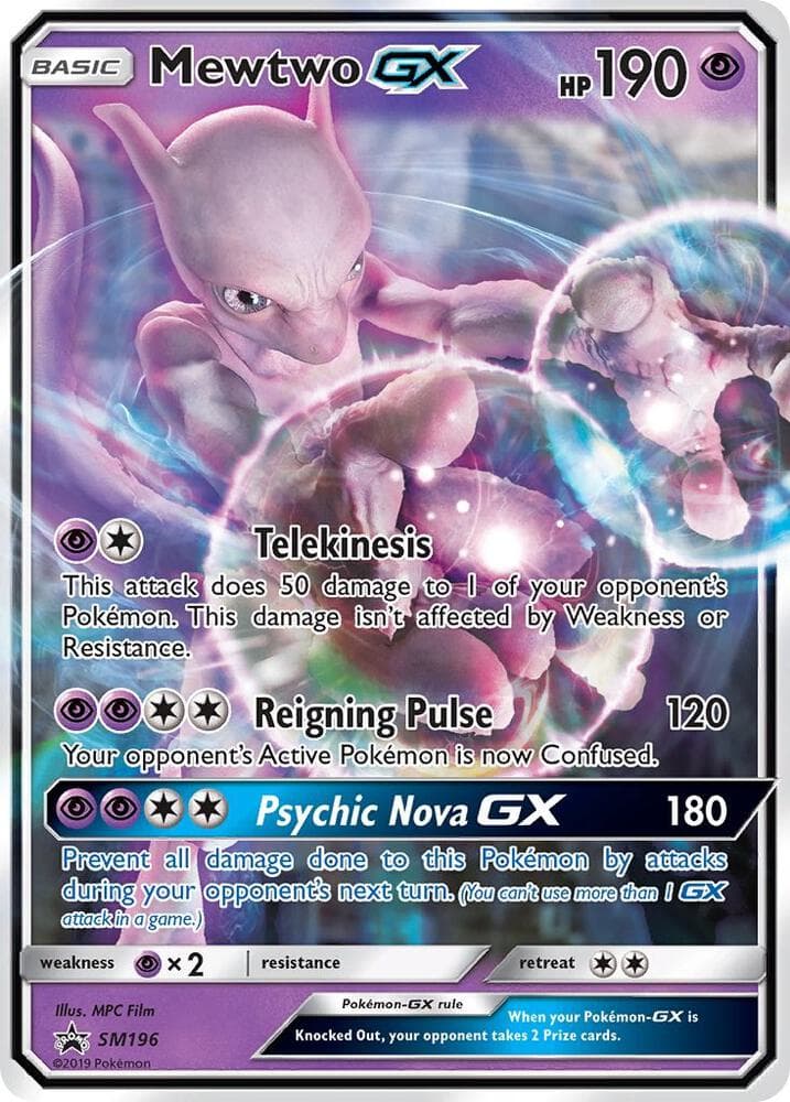 Mewtwo GX, carte SM196 de Promo SM