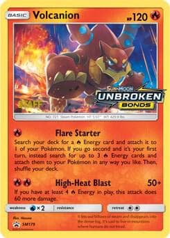 Volcanion, carta SM179 de Sol e Lua Promos