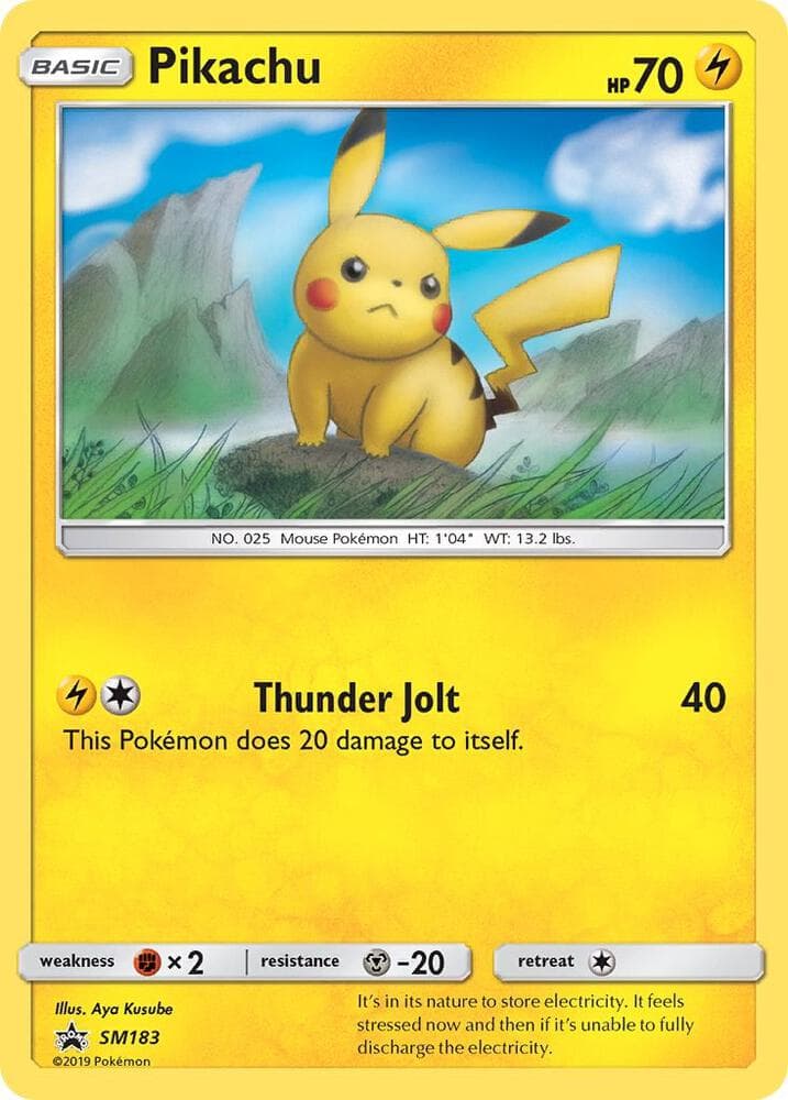 SM Black Star Promos の SM183 番、Pikachu
