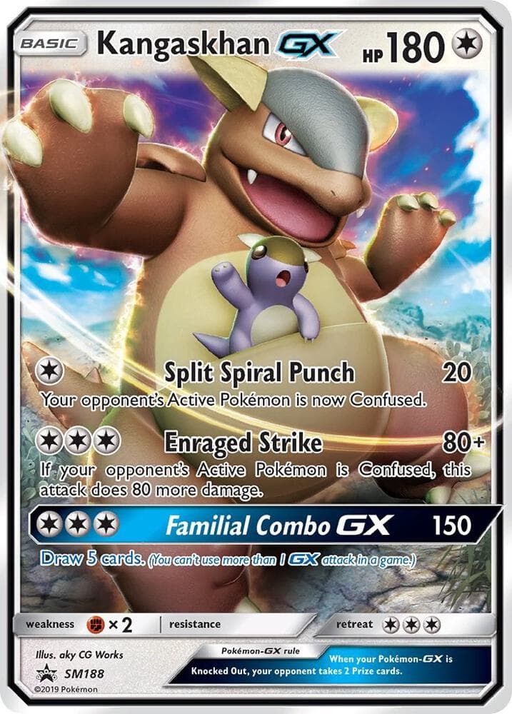 Kangaskhan GX, card SM188 from SM Black Star Promos