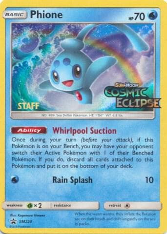 Phione, card SM220 from SM Black Star Promos
