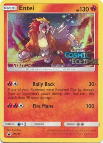 Entei, carte SM219 de Promo SM