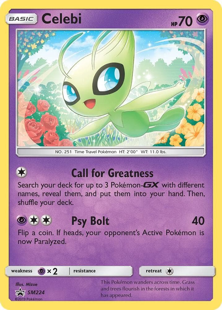 Celebi, carte SM224 de Promo SM