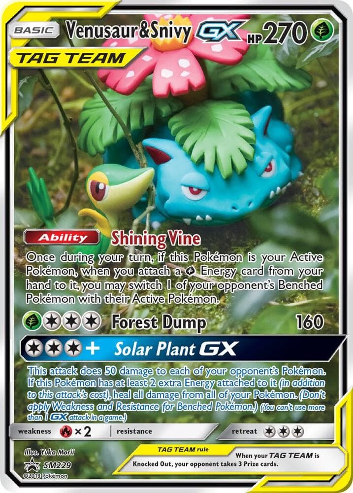 Florizarre et Vipélierre GX, carte SM229 de Promo SM