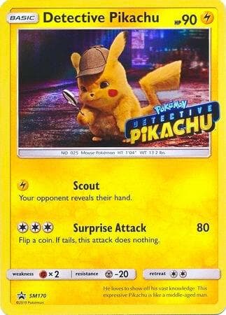 SM Black Star Promos の SM170 番、Detective Pikachu