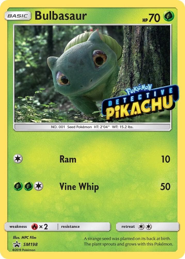 Bulbasaur, card SM198 from SM Black Star Promos