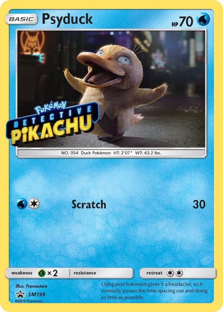Psyduck, carta SM199 de Sol e Lua Promos