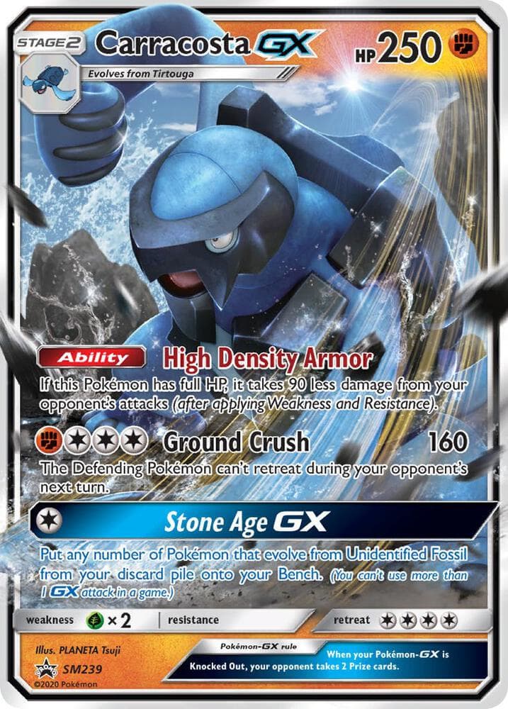 Carracosta GX, card SM239 from SM Black Star Promos