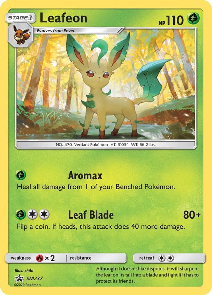 Leafeon, carta SM237 di SL Promo