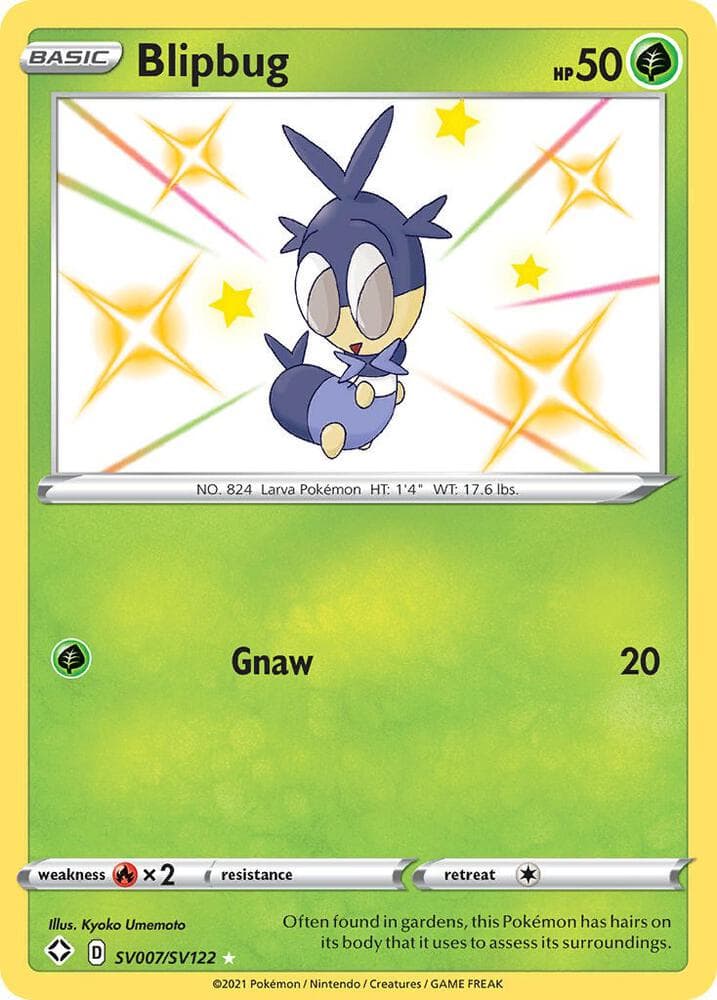 Blipbug, card SV007 from Shining Fates