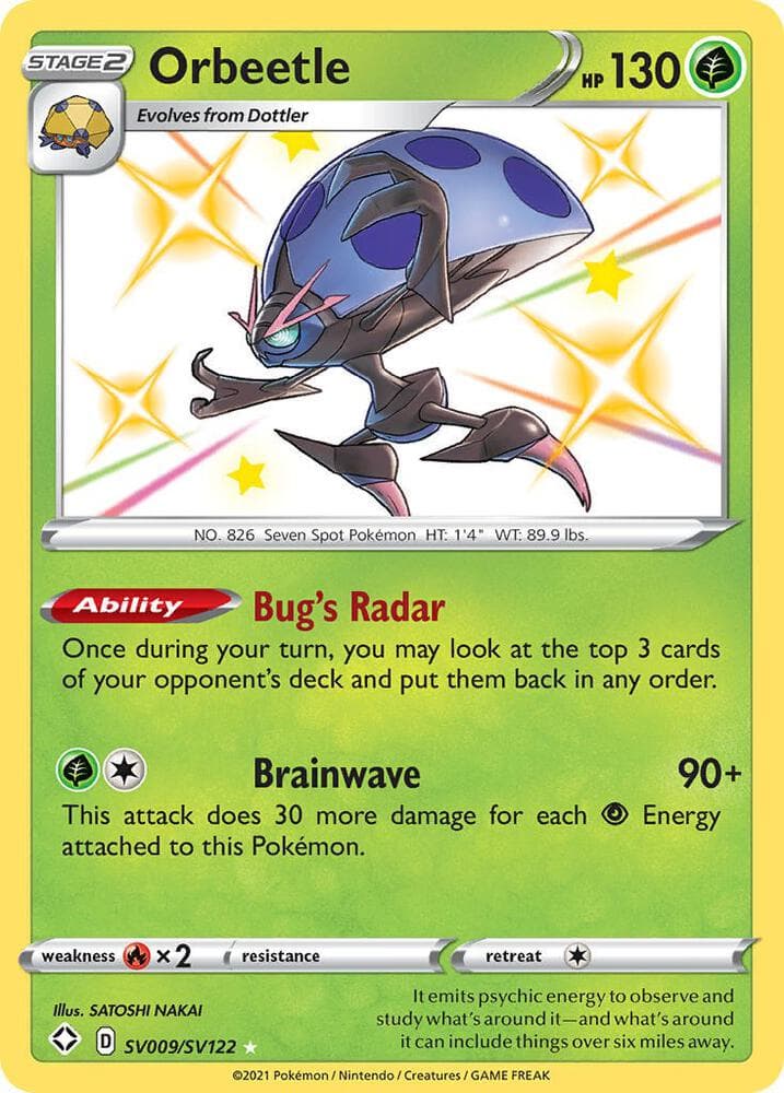 Orbeetle, carta SV009 de Destinos Brillantes