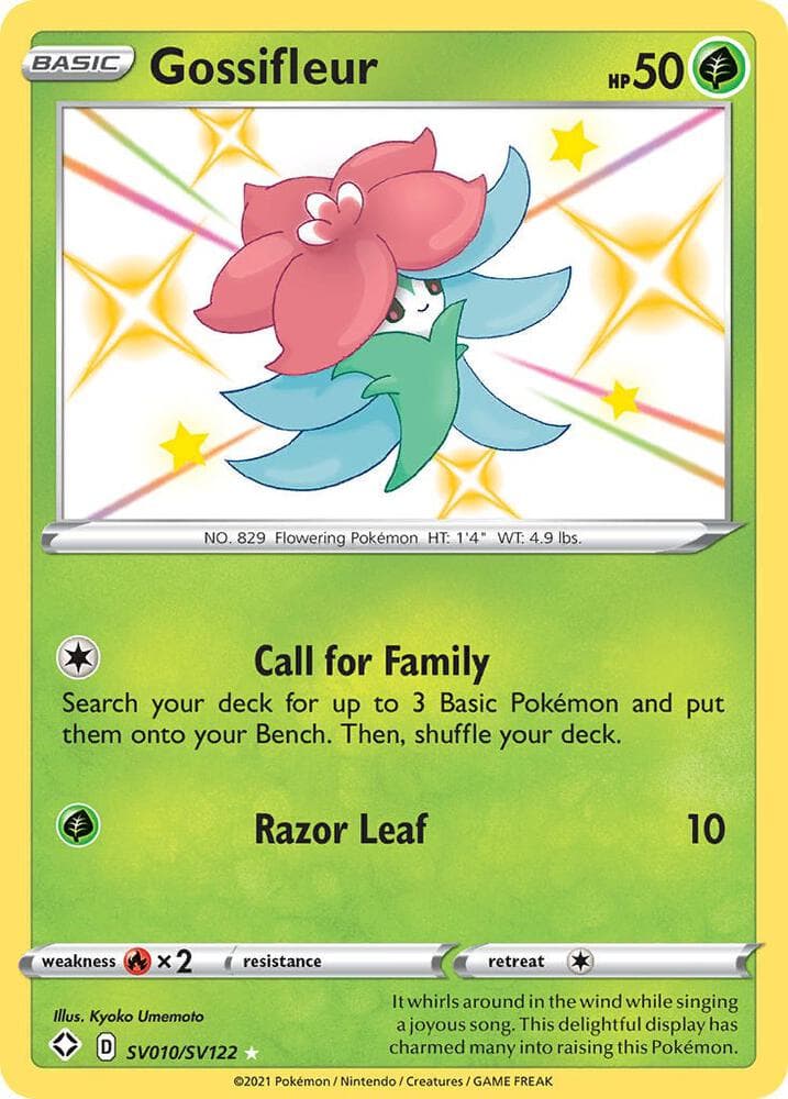 Gossifleur, card SV010 from Shining Fates