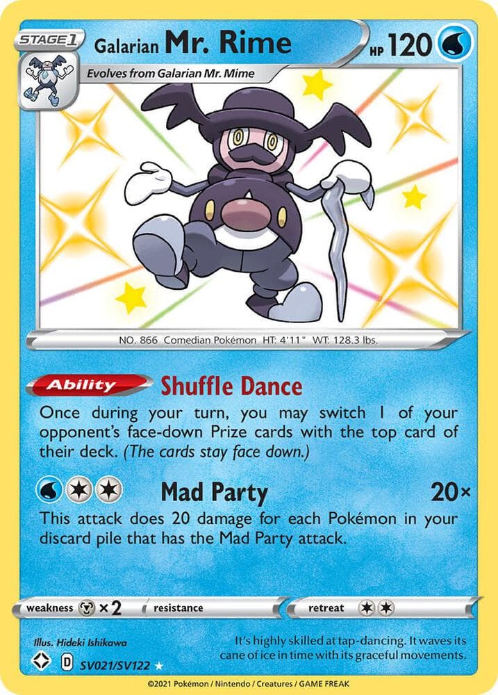 Galarian Mr. Rime, card SV021 from Shining Fates