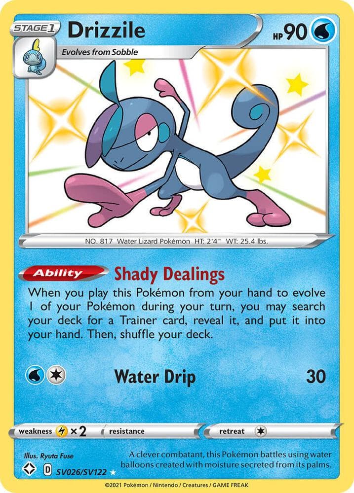 Drizzile, card SV026 from Shining Fates