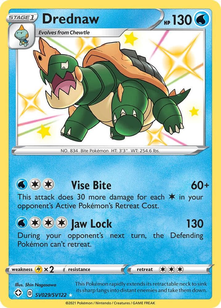 Drednaw, card SV029 from Shining Fates
