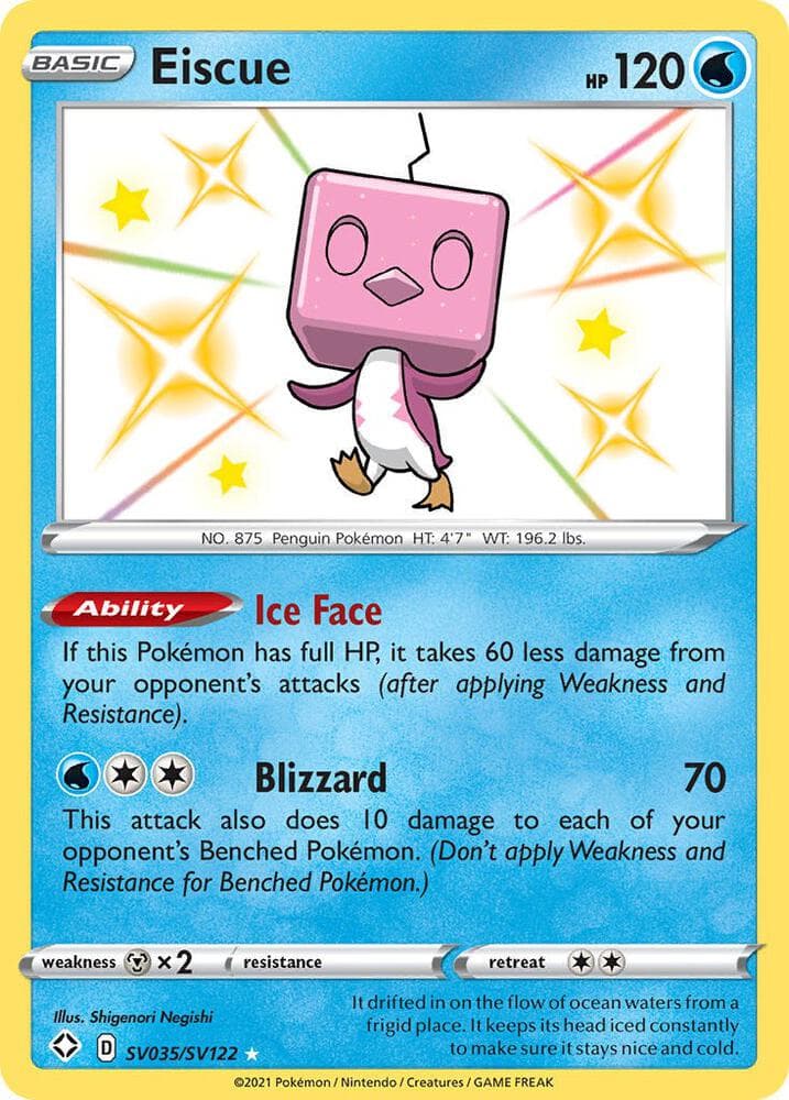 Eiscue, card SV035 from Shining Fates