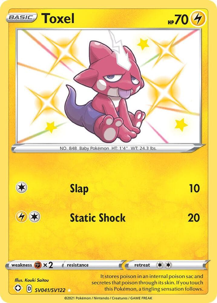 Toxel, card SV041 from Shining Fates