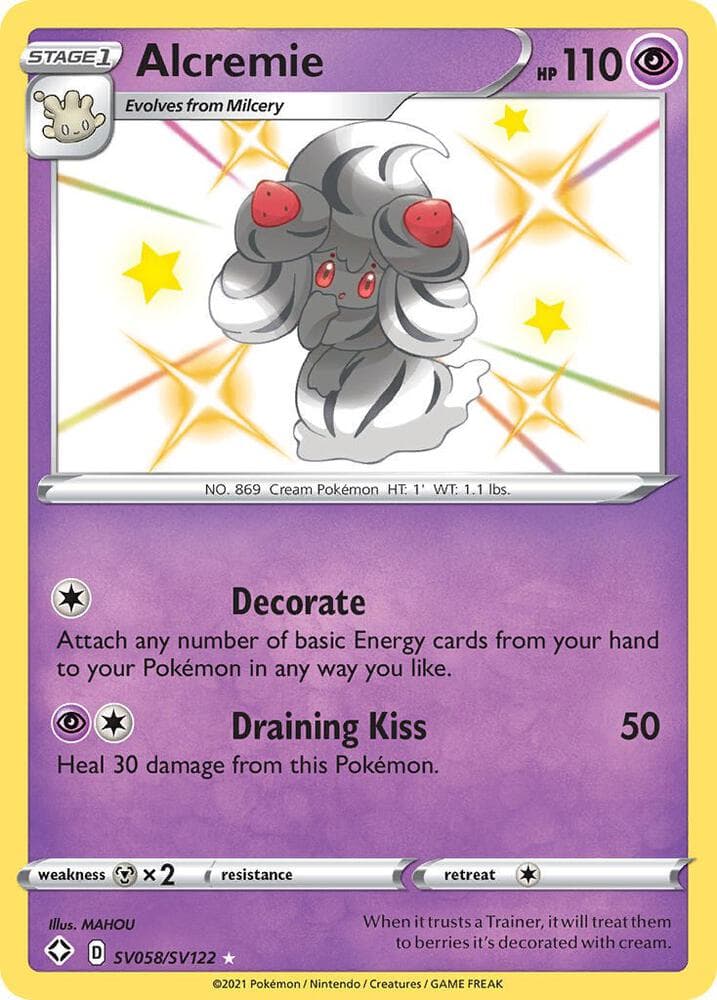 Alcremie, card SV058 from Shining Fates
