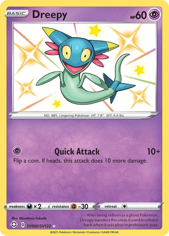 Dreepy, card SV060 from Shining Fates