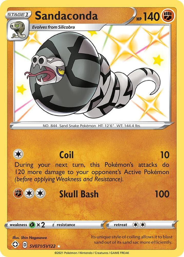 Sandaconda, card SV071 from Shining Fates