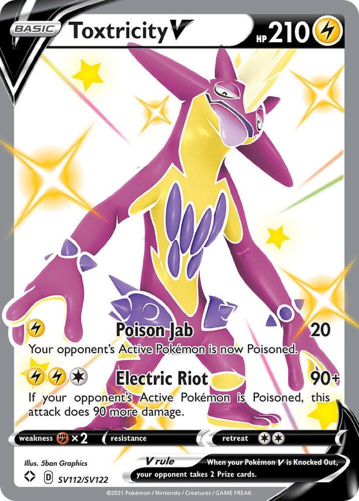 Toxtricity V, card SV112 from Shining Fates