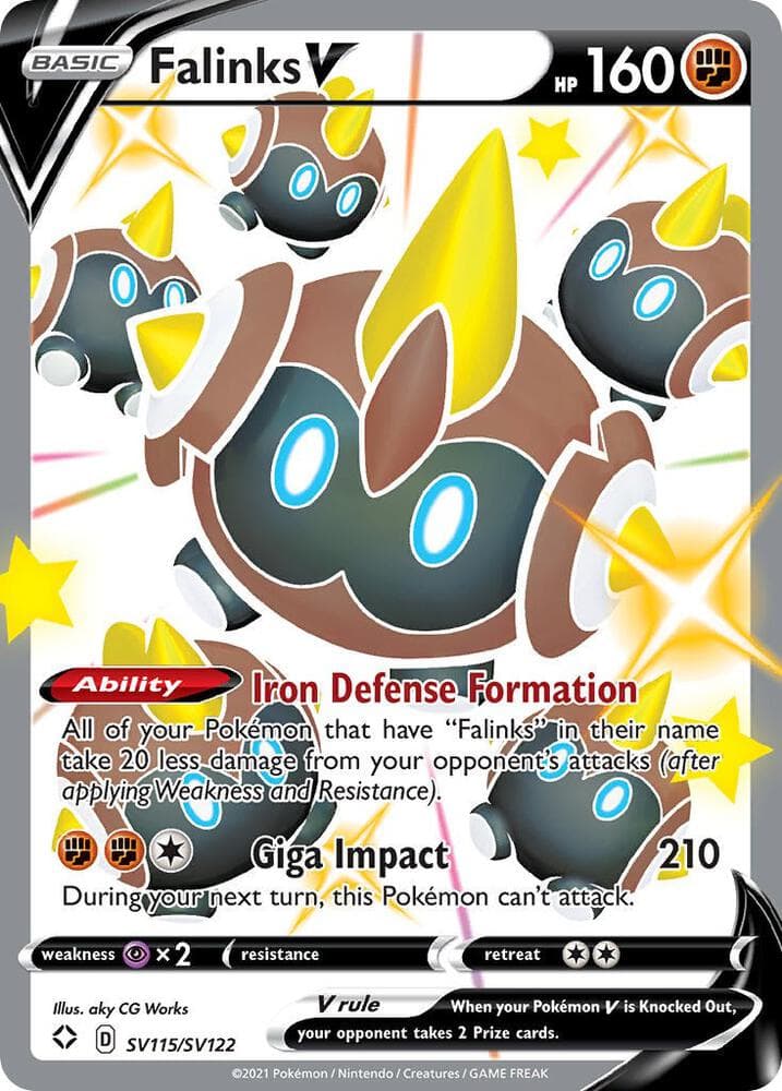 Falinks V, card SV115 from Shining Fates
