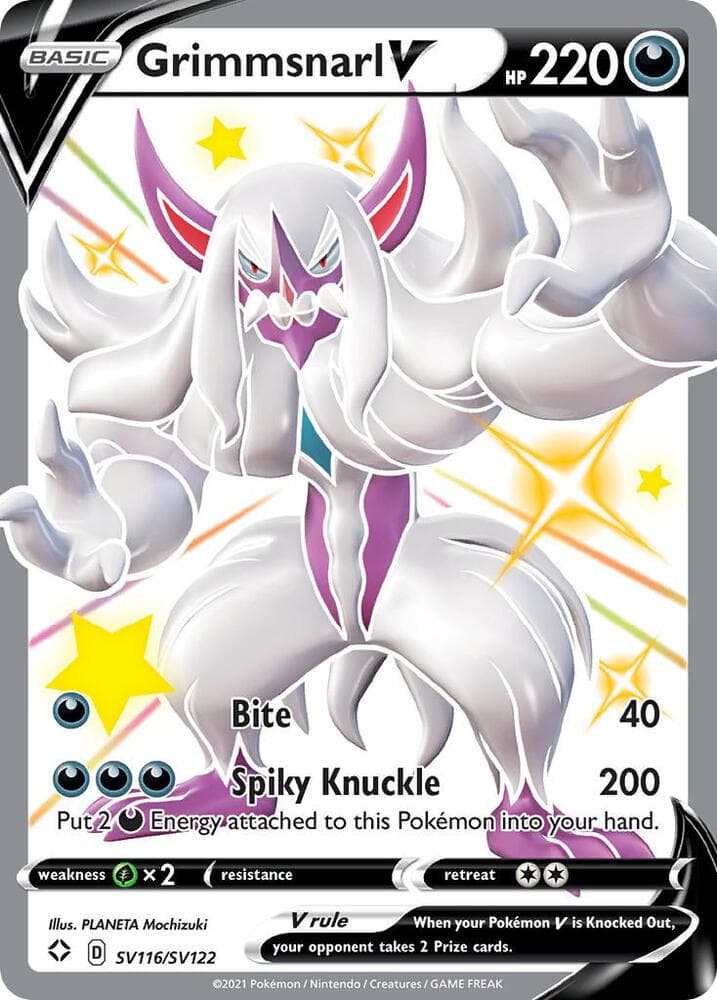 Grimmsnarl V, card SV116 from Shining Fates