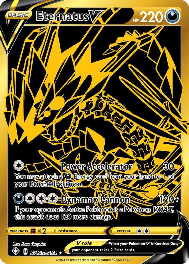 Eternatus V, card SV121 from Shining Fates