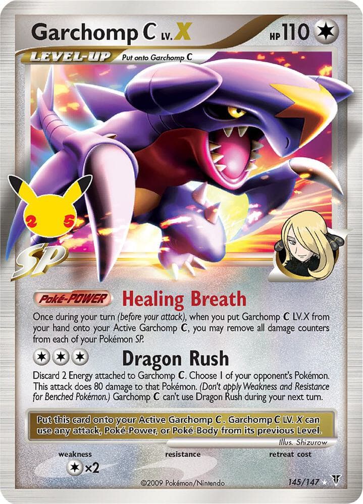 Garchomp C LV.X, card CC018 from Celebrations