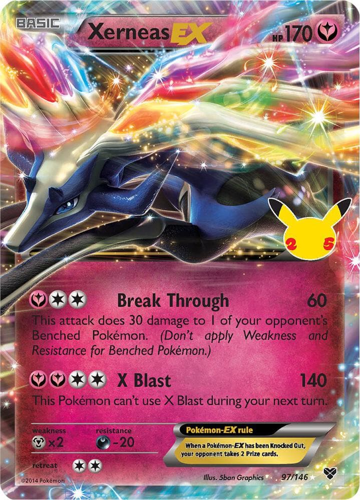 Xerneas EX, carta CC023 de Celebraciones