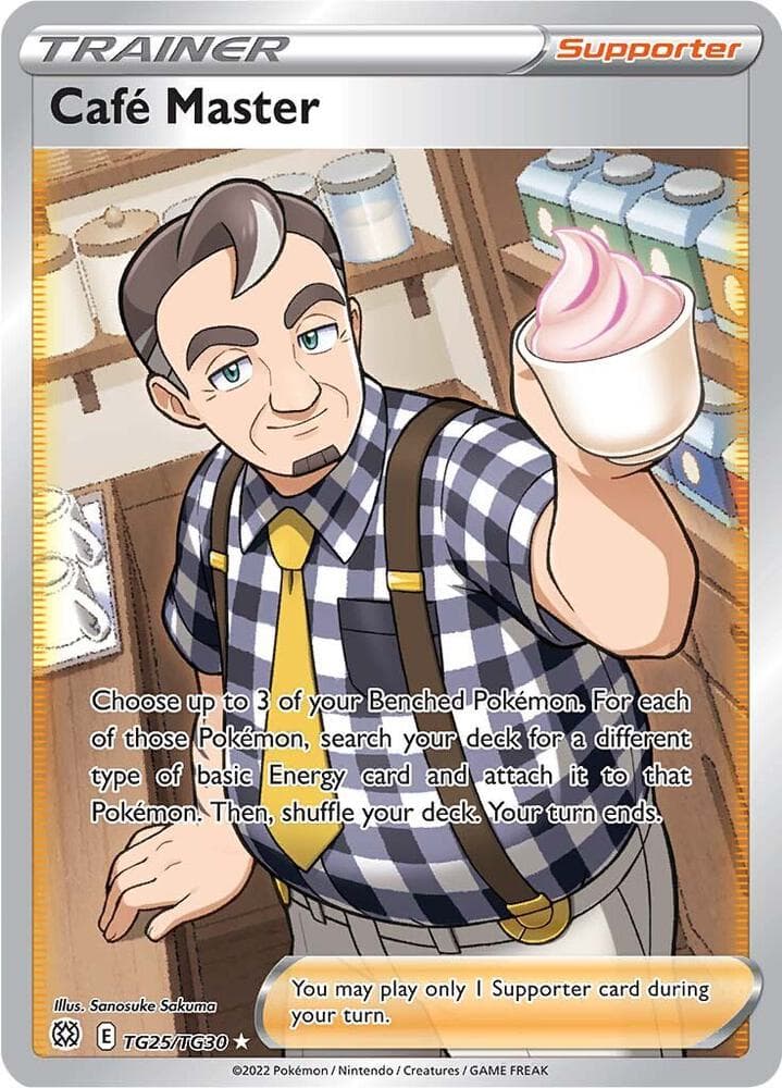 Café Master, card TG25 from Brilliant Stars