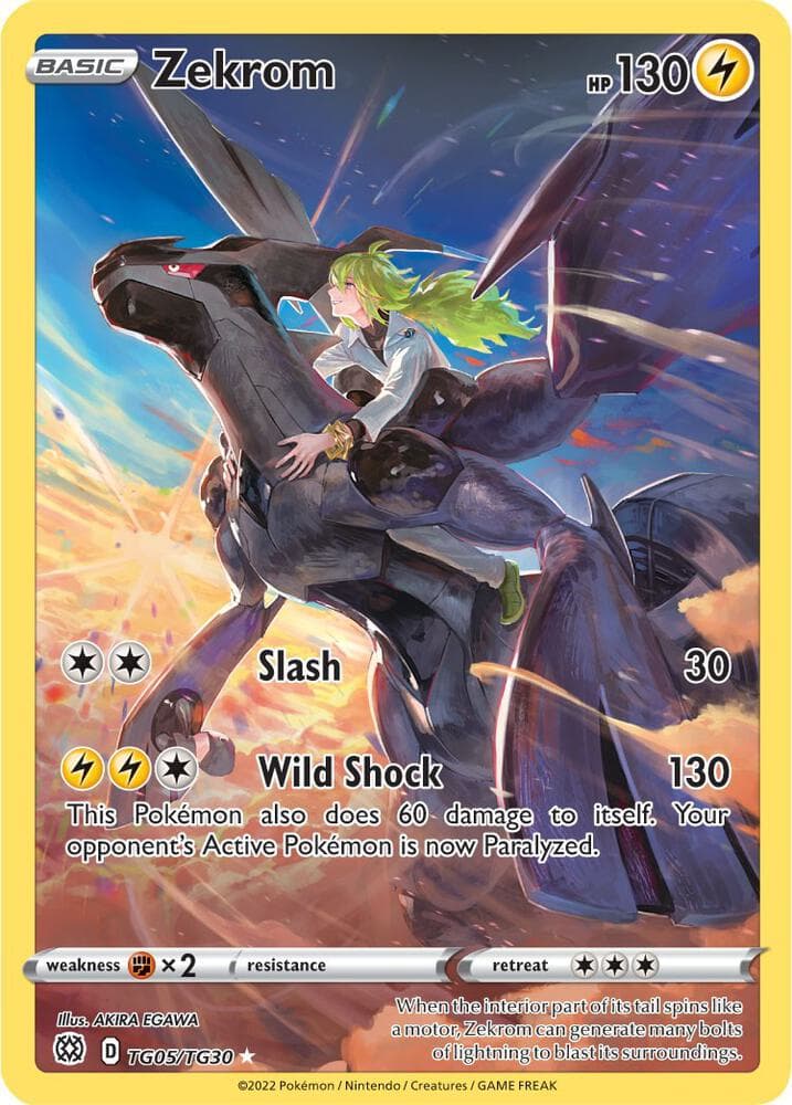Zekrom, carta TG05 de Astros Brillantes
