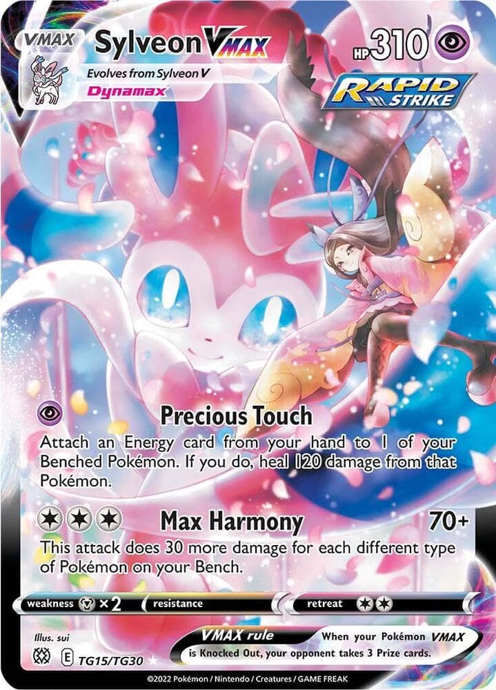 Sylveon VMAX, card TG15 from Brilliant Stars