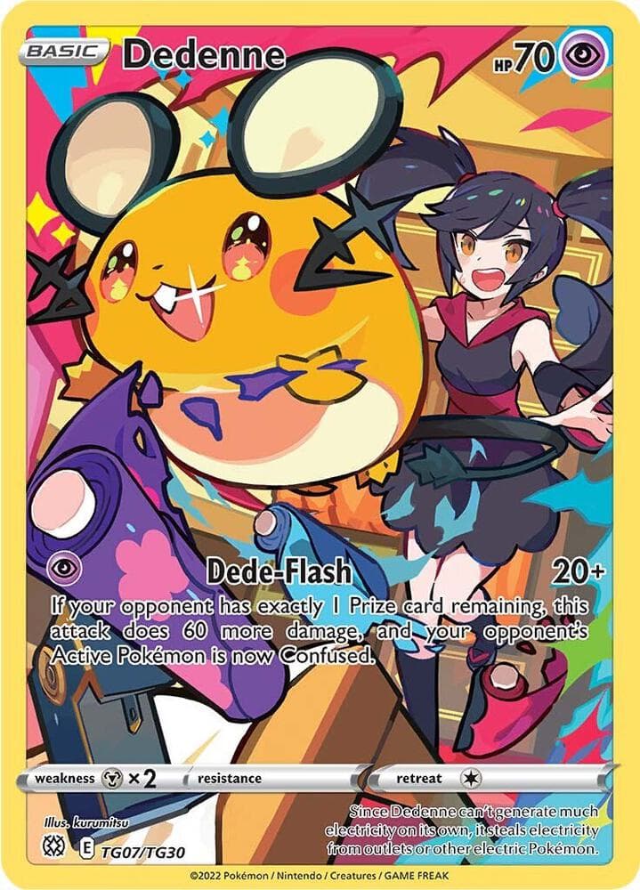 Dedenne, carta TG07 de Astros Brillantes