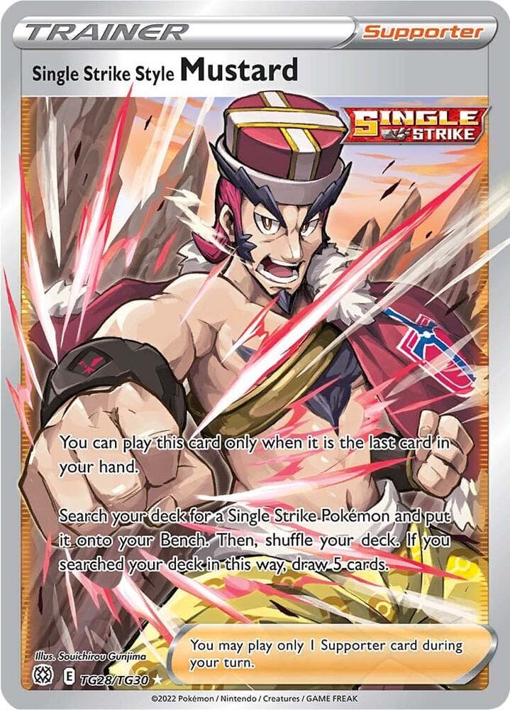 Single Strike Style Mustard, card TG28 from Brilliant Stars