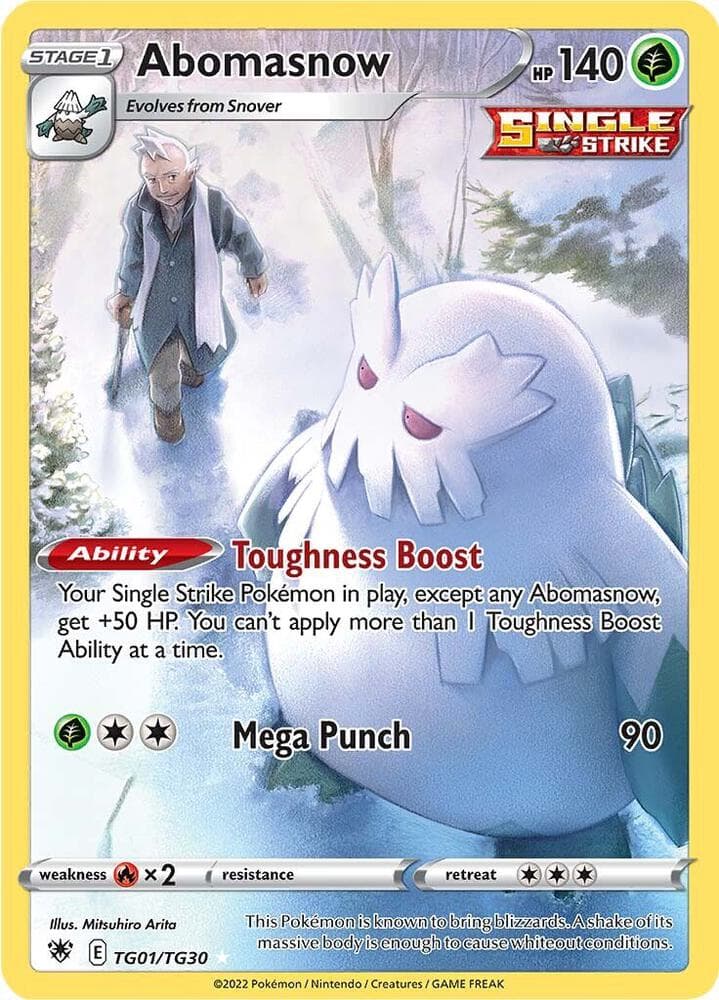 Abomasnow, carta TG01 di Lucentezza Siderale