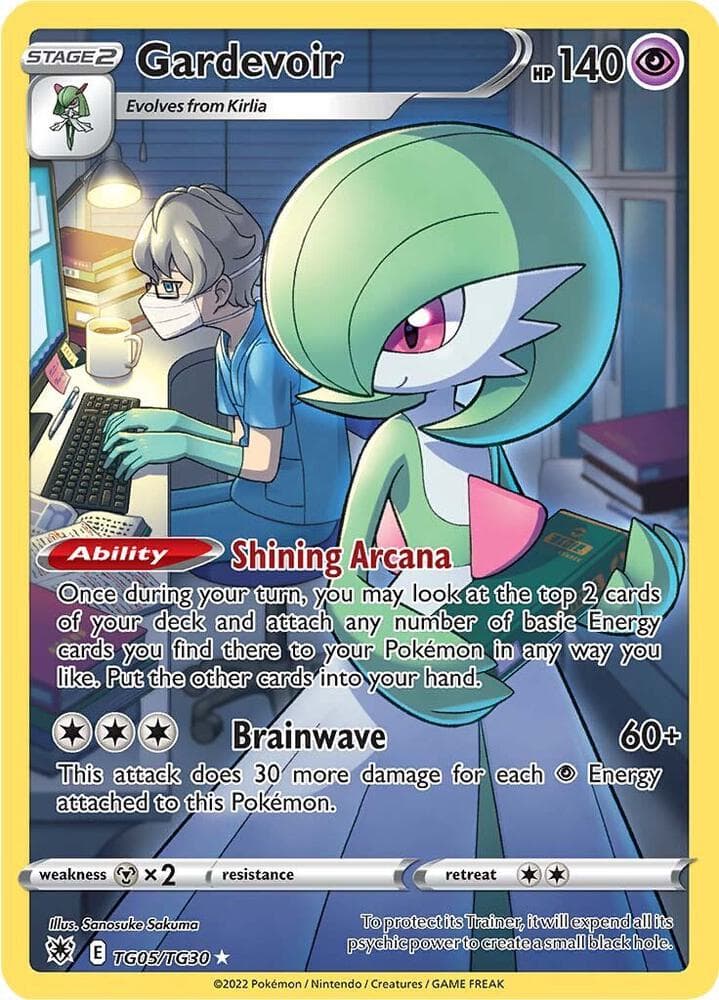Gardevoir, carta TG05 di Lucentezza Siderale