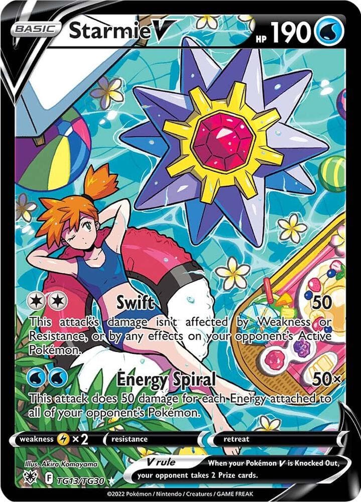 Starmie V, carta TG13 di Lucentezza Siderale
