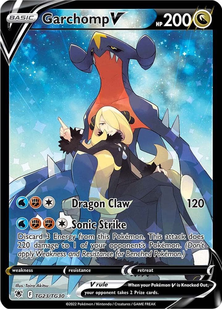 Garchomp V, carta TG23 di Lucentezza Siderale