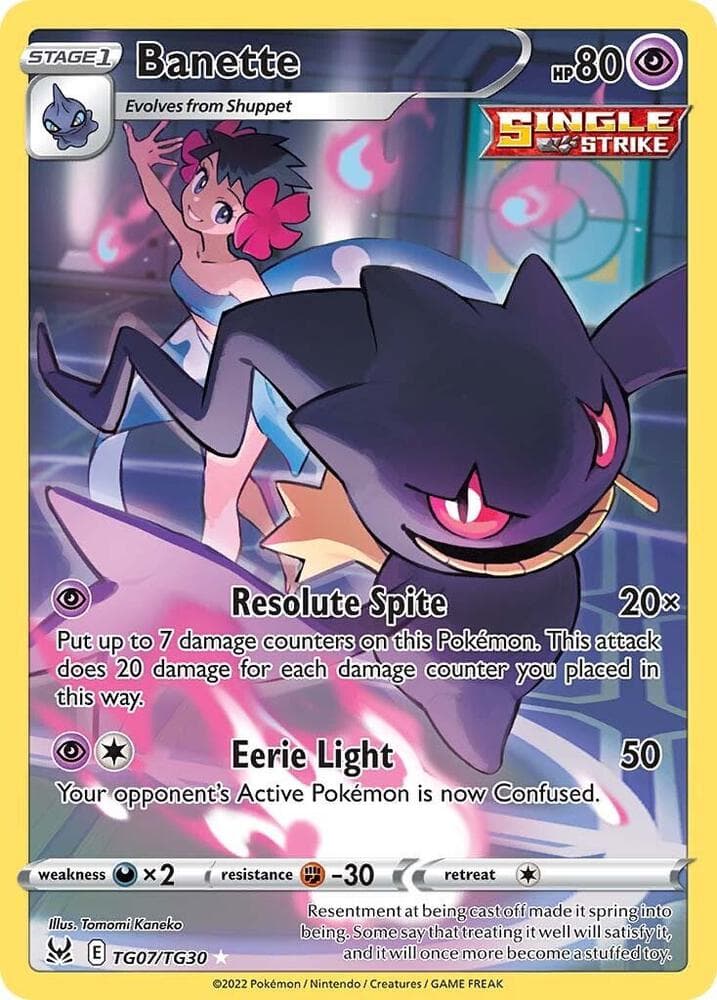 Banette, carta TG07 di Origine Perduta