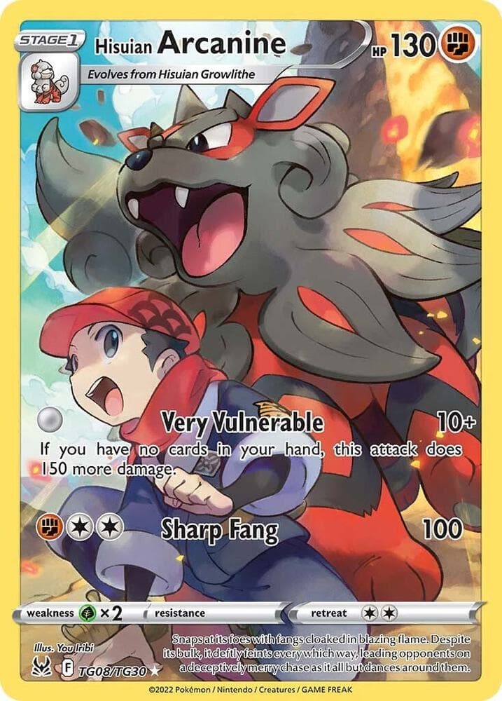 Arcanin de Hisui, carte TG08 de Origine Perdue